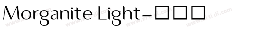 Morganite Light字体转换